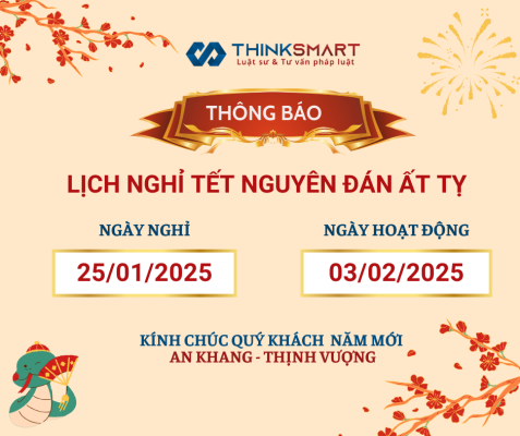 Thông báo lịch nghỉ Tết Nguyên đán Ất Tỵ 2025